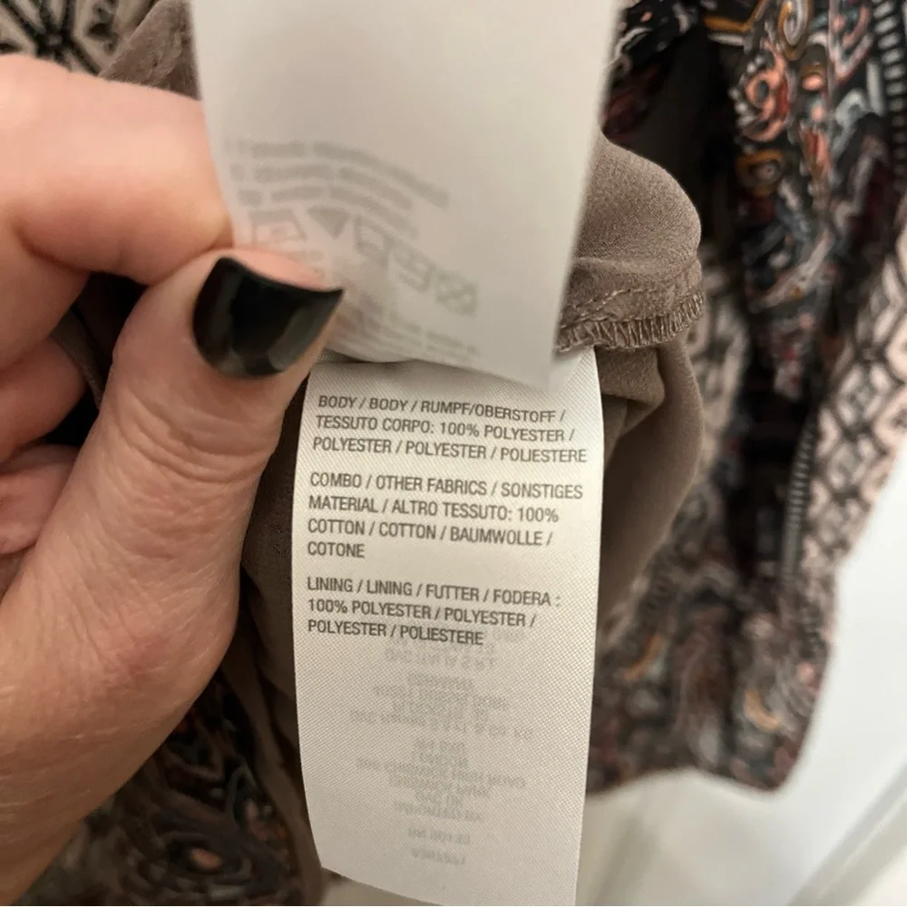 Belle by Kim Gravel Paisley Blouse in Multicolor NWOT - Picture 14 of 16